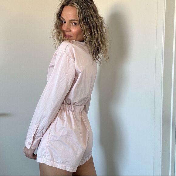 L'Academie Dylan Romper in Petal Pink - Picture 8 of 9